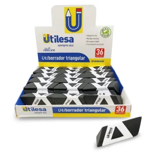 Borrador Escolar Negro Triangular Utilesa