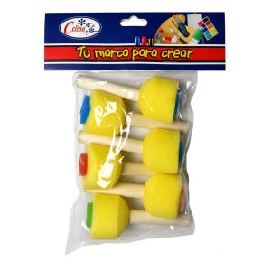 Didáctico Figuras de Esponja Tipo Sello 6 Piezas