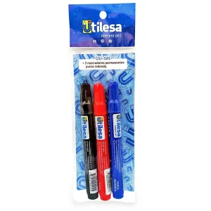 Marcadores Permanentes Utilesa x 3