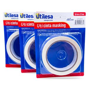 Cinta Masking Utilesa 18 mm x 30 Y Blister