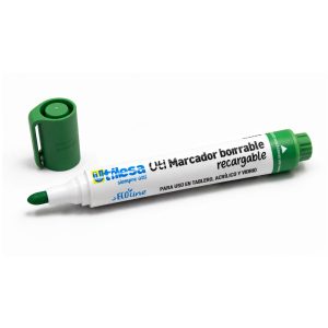 Marcador para Pizarra Verde Recargable Punta Redonda Utilesa