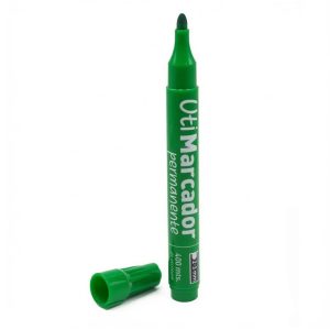 Marcador Permanente Verde Utilesa