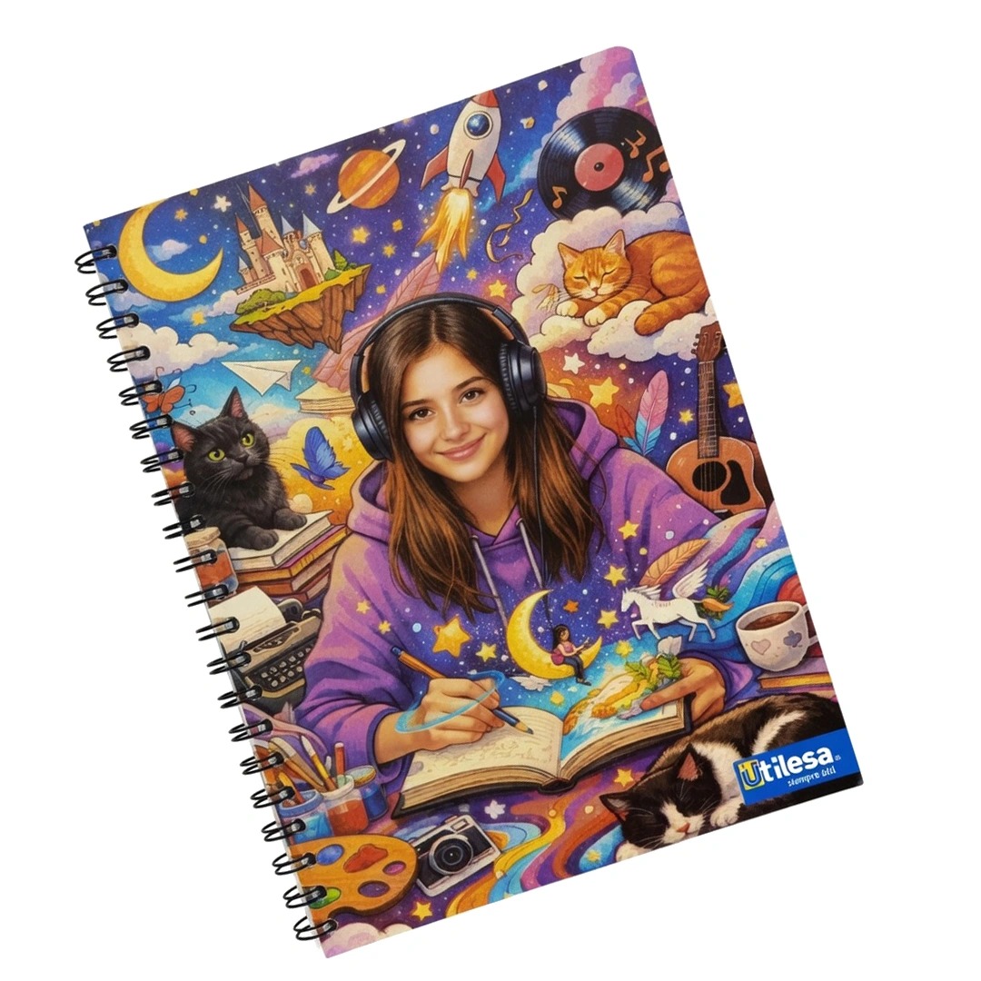 Cuaderno Universitario 1 Linea Utilesa Diseño Surtido